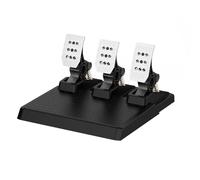 DOYO Pedali da corsa, set 3 pedali per volante gaming PC, molle intercambiabili, resistenza freno regolabile, frizione inclusa, tecnologia Hall lineare, compatibile con PC Windows 11/10/7