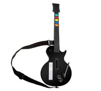 DOYO Wii Guitar Controller per Nintendo Wii - Controller di gioco wireless Guitar Hero e Rock Band con tracolla - Compatibile con Guitar Hero Series, Rock Band 2 & 3 (non per Rock Band 1) - Nero