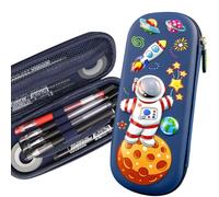 Doyomtoy Astronauta Kids Pencil Case,Astuccio per Matite per la Scuola Astuccio 3D per Matite Spaziali Astuccio Portatile di Grande Capacità Articoli per Ufficio per Bambini e Ragazzi(Astronauta blu)