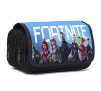 Doyomtoy Astuccio Doppio con Cerniera Astuccio per Matita Giochi a Grande Capacità Astuccio Portamatite Astucci Cancelleria Tela per Bambini Ragazzi e Adulti(B)