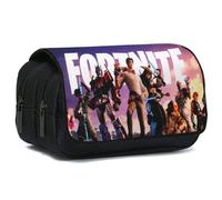 Doyomtoy Astuccio per Matita Giochi a Grande Capacità Astuccio Doppio con Cerniera Astuccio Portamatite Astucci Cancelleria Tela per Bambini Ragazzi e Adulti(A)