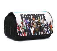 Doyomtoy Astuccio per Matita Giochi a Grande Capacità Astuccio Doppio con Cerniera Astuccio Portamatite Astucci Cancelleria Tela per Bambini Ragazzi e Adulti(B)