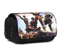 Doyomtoy Astuccio per Matita Giochi a Grande Capacità Astuccio Doppio con Cerniera Astuccio Portamatite Astucci Cancelleria Tela per Bambini Ragazzi e Adulti(D)