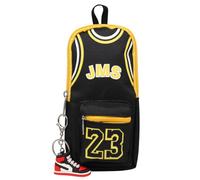 Doyomtoy Basket Astuccio Doppio con Cerniera Pallacanestro Astuccio per Matita Giochi a Grande Capacità Astuccio Portamatite Astucci Cancelleria Tela per Bambini Ragazzi e Adulti