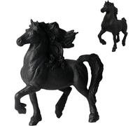 Doyomtoy Cavallo Nero Rampante,Figurina di Animale di Cavallo,Figurina del Pony Club Andaluso,Adatta per Decorare Torte di Compleanno per Bambini,Regalo di Compleanno (Cavallo Nero)