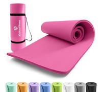 #DoYourFitness Tappetino yoga antiscivolo | Per principianti e utenti avanzati | Spessore 1,5 cm | 183cm x 61cm [rosa]