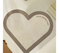doyouwantmore Zerbini di benvenuto a forma di cuore Zerbino d'ingresso interno Zerbino personalizzato con gomma antiscivolo Ingresso casa posteriore Decorazioni per la casa