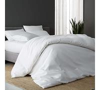 DOZ by SIJO Set copripiumino e 2 federe, 100% viscosa in bambù biologico, morbido, rinfrescante, setoso traspirante, Oeko-TEX, resistente agli agenti atmosferici (neve, matrimoniale, 228,6 x 228,6 cm)