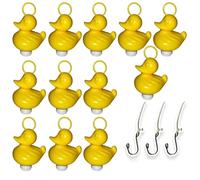 dozer Gioco di Pesca alle Anatre con 12 Anatre di plastica Gialle con Ganci e Pesi, Include 3 Ganci, Giocattoli da Bagno, Giocattoli da Piscina, Anatre da Pesca per Ragazzi e Ragazze (Giallo)