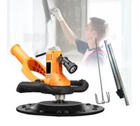 DOZPAL Lucidatrice elettrica per Lisciare Le pareti, frattazzo Elettrico per Malta cementizia per intonaco 2880w con Asta di miscelazione e Asta telescopica Rimovibile, Cavo di Alimentazione da 4 m