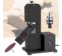 DOZPAL Seghe elettriche da Tavolo, Piccolo utensile da Taglio Fai da Te per la casa - Sega a Nastro da banco da 2500 FPM con Mola, Disco in Tessuto, mandrino per Trapano e Disco abrasivo