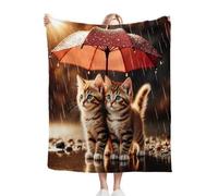 Dozrmey Coperta 240x260 cm Animale Gatto, La Più Grande Coperta in Flanella per Letti Extra Large, Copre letti di grandi dimensioni e può essere utilizzata come coperta da picnic. D338