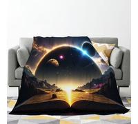 Dozrmey Coperta 240x260 cm Libro D'oro, La Più Grande Coperta in Flanella per Letti Extra Large, Copre letti di grandi dimensioni e può essere utilizzata come coperta da picnic. C382