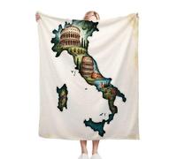 Dozrmey Coperta 240x260 cm Mappa, La Più Grande Coperta in Flanella per Letti Extra Large, Copre letti di grandi dimensioni e può essere utilizzata come coperta da picnic. D46