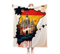 Dozrmey Coperta 240x260 cm Mappa, La Più Grande Coperta in Flanella per Letti Extra Large, Copre letti di grandi dimensioni e può essere utilizzata come coperta da picnic. D52