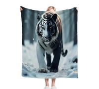 Dozrmey Coperta Grande per Letto Matrimoniale Tigre Bicolore, 220x240 cm in Tessuto Flanella Premium, Eleganza e Calore per la Tua Camera da Letto, feste C278