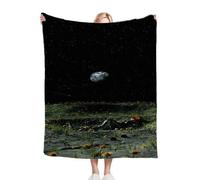 Dozrmey Coperta Pile Matrimoniale 220x240 Astronauta, 3D Stampa Coperta Plaid di Flanella Letto Matrimoniale, Calda Copertina Multifunzionale per Divano o Letto, 220x240 cm W191