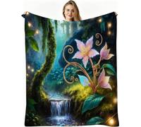 Dozrmey Coperta Pile Singolo, Quadro Verde, 150x200 cm, AQ3423