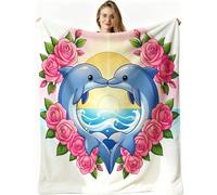 Dozrmey Coperta Pile Singolo, Rosa Rosa, 150x200 cm, AQ5799 | Tessuto Flanella Soffice e Caldo, per Tutte le Stagioni, Voluminosa non si Deforma, per Casa e Viaggi, Lavabile in Lavatrice