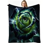 Dozrmey Coperta Pile Singolo, Rosa Verde, 150x200 cm, AQ3003