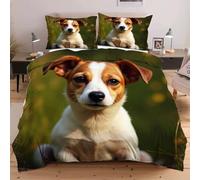 Dozrmey Copripiumino Matrimoniale 220x240 Cane Animale, Accogliente Set di Biancheria da Letto 3 Pezzi, Copripiumini 220x240 per Bambini/Adulti con Cerniera e 2 Federe 50x80,A4