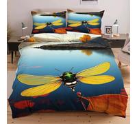 Dozrmey Copripiumino Matrimoniale 240x260 Paesaggio Lacustre, Copripiumini In Morbido Microfibra per Bambino, Set di Biancheria da Letto Matrimoniale con 1 Copri Piumone e 2 Federe,1