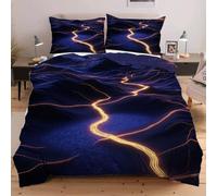 Dozrmey Copripiumino Matrimoniale 240x260 Paesaggio Viola, Copripiumini In Morbido Microfibra per Bambino, Set di Biancheria da Letto Matrimoniale con 1 Copri Piumone e 2 Federe,3