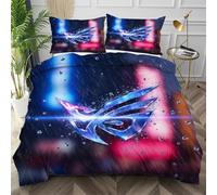 Dozrmey Copripiumino Singolo 150x200 Pioggia Colorata, Set Copripiumino Singolo per Camera da Letto e Ospiti, Traspirante Copripiumini in Microfibra con Cerniera Invisibile e 2 Federe,AW3345