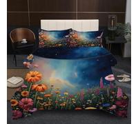 Dozrmey Piumino 240x260 | Fiori Colorati, Set con 2 Federe in Microfibra, Imbottitura in Cotone, Cotone 200 GSM, Perfetto per Famiglie con Bambini, Calore e Comfort senza Confini A4