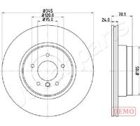 DP-0132C Disco freno MINI MINI COOPER(PREZZO SINGOLO) Japanparts