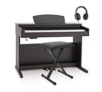 DP-10X Pianoforte Digitale di Gear4music + Pacchetto Accessori Nero Opaco