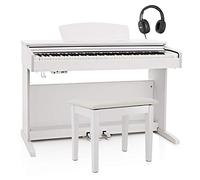 DP-10X Pianoforte Digitale di Gear4music + Pacchetto con Panca Bianco