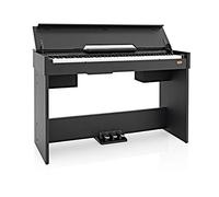 DP-7 Pianoforte Digitale Compatto di Gear4music, Nero | Pianoforte Digitale Compatto per Spazi Ridotti, 88 Tasti con 26 Voci, Connettività USB MIDI, Massima Espressione con 3 Pedali