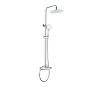 DP Bath RY-S014 Set Doccia con Rubinetto Termostatico Estensibile, Cromato