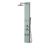 DP Griferia HID-0002 Colonna Doccia Idromassaggio, Argento