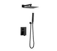 DP Grifería - Set doccia da incasso Onix monocomando Black edition