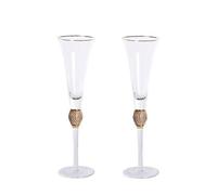 dP3sQ8mXjN flûte à champagne en plastique breloques de fête d Flute da champagne con bocca dorata, set di 2 bicchieri in cristallo, capacità 7,44 once for riunioni aziendali