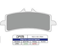 DP978 PASTIGLIE FRENO IN METALLO SINTERIZZATO STANDARD KTM RC8 1190 R TRACK 2013