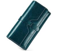 DPCDAN Porta Monete Portafogli antifurto Portafogli da donna lunghi in vera pelle da donna di lusso Portafoglio porta carte di credito da donna Portafoglio da donna Portacarte
