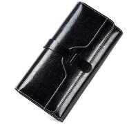 DPCDAN Porta Monete Portafogli antifurto Portafogli da donna lunghi in vera pelle da donna di lusso Portafoglio porta carte di credito da donna Portafoglio da donna Portacarte
