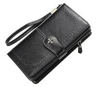 DPCDAN Porta Monete Portafoglio scavato con incisioni Portafogli lunghi unisex grandi da donna Porta carte di credito in pelle di moda per regali Portafoglio durevole Portacarte