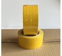 DPdantepellacani 2 ROTOLI Nastro Telato Americano Giallo 50 mm x 25 Metri altamente resistente per riparazioni e protezione o fissaggio, Duct Tape impermeabile e anti taglio
