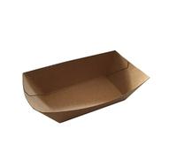 DPdantepellacani 250 Vaschette Vassoi Contenitori in cartoncino avana monouso uso caldo contenitore food delivery usa e getta patatine sfiziosità insalate pasta riso fritti (750 ml (200x151xh52))