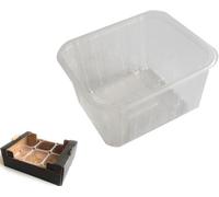 DPdantepellacani 300 Cestini Vaschette Frutta Trasparenti capacità 500 gr a sponda Alta e fori alla base Contenitore in plastica PP per ortofrutta e ortaggi verdure