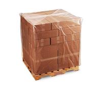 DPdantepellacani Telo A Cappuccio Copri Pallet LDPE cm 120+55+55x170 Impermeabile 140 Micron Sacco Grande e Resistente di Protezione per Esterni