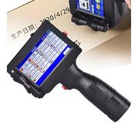DPDZSW Stampante Portatile, Stampante Manuale a Getto D'inchiostro Con Touchscreen HD 4,3 Pollici, Stampante Portatile a Getto D'inchiostro per Data/Logo/Codice a Barre/Codice Qr/Numero Serie