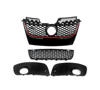 DPEDFVXVMR Griglia Anteriore per Golf per GTI per MK5 2005-2009 per Jetta 5 2005-2011 W/Rosso Nero Finiture Anteriore Griglia A Nido d'Ape Griglia Radiatore