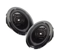 DPEDFVXVMR Gruppo Ottico Anteriore 2PCS Per R50 R52 R53 2001-2007 Auto HA CONDOTTO LA Luce Anteriore Del Faro Di Montaggio DRL Ambra Segnale Di Girata Faro Anteriores(Black,For Halogen)