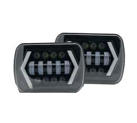 DPEDFVXVMR Gruppo Ottico Anteriore Per Cherokee Per XJ Auto 7x6 5X7 Proiettore LED Impermeabile Faro Hi-Lo Fascio DRL Accessori Sostituzione Diretta Faro Anteriores(2pcs)