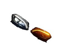 DPEDFVXVMR Gruppo Ottico Anteriore per Classe A W176 2013 2014 2015 2016 2017 2018 2PCS Auto Head Light Faro Assemblea Fari LED DRL Indicatori di Direzione Faro Anteriores(for OE Halogen)